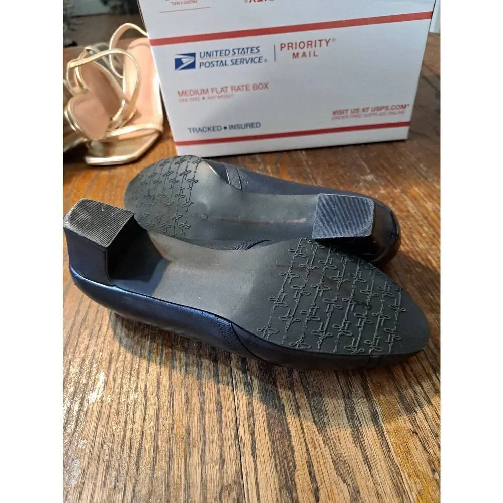 7W Soft Style Hush Puppy Blue Slip On Shoes